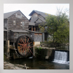 Gammalt mala på Pigeon Forge TN Poster