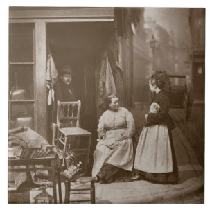 Gammalt möblemang, från "gataliv i London", 1877 Kakelplatta