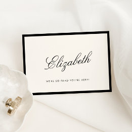 Gammalt monteringskort för klassiskt calligrafi bordsnummer