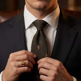 Gammalt Mörkt Brun Ekblad Ekollon Tweed Slips