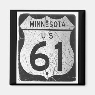 Gammalt motorvägs 61-tecken magnet