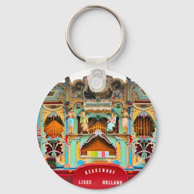 Gammalt nederländskt barreorgan nyckelring (Framsida)