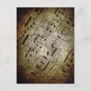 Gammalt nothäfte, grunge noter vykort