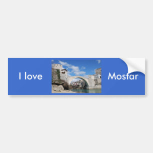 Gammalt överbrygga i Mostar Bildekal