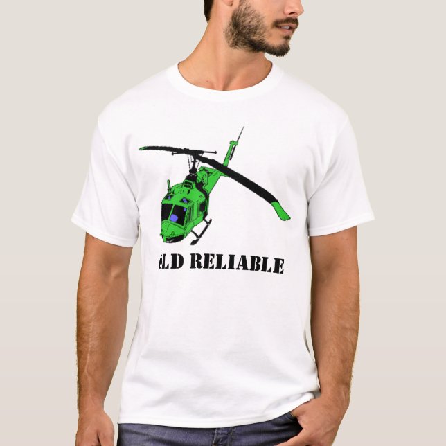 Gammalt pålitligt UH-1 T Shirt (Framsida)