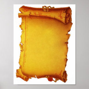 Gammalt papper poster