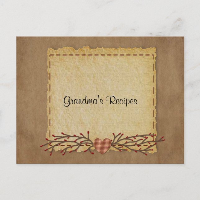 Gammalt Pappert vymottagarkort Vykort (Framsida)