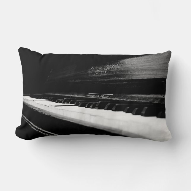 Gammalt piano lumbarkudde (Framsida)