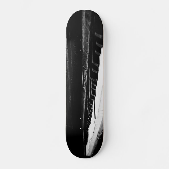 Gammalt piano skateboard bräda 19,5 cm (Framsida)