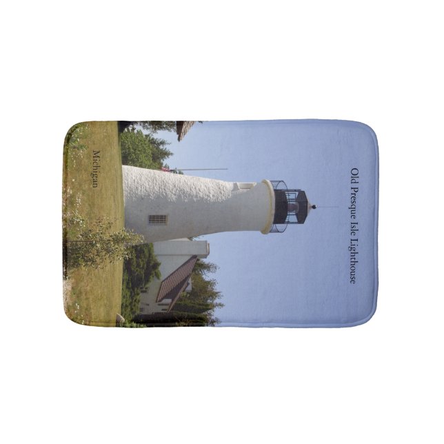 Gammalt presque Isle Lighthouse-badbad Badrumsmatta (Framsidan)