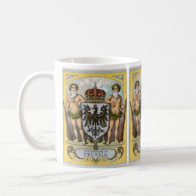 Gammalt preussiskt vapen kaffemugg (Vänster)