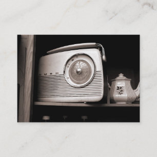 Gammalt radiosände, det mini- fotoet visitkort