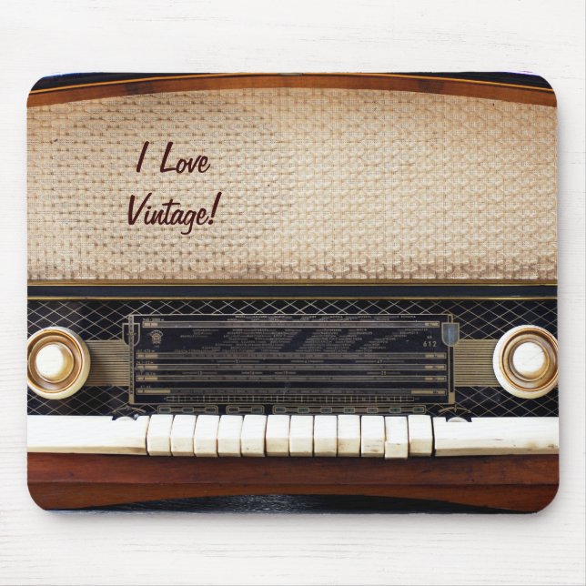 Gammalt radiosände musmatta (Framsidan)
