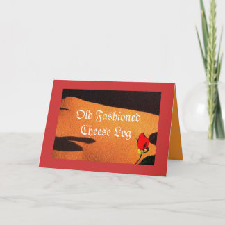 Gammalt receptkort för ost helgkort