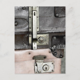 Gammalt resväskor vykort