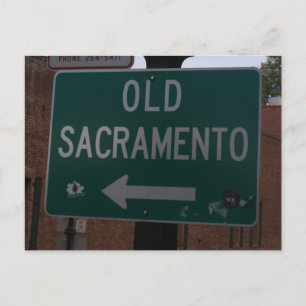 Gammalt Sacramento-vykort Vykort
