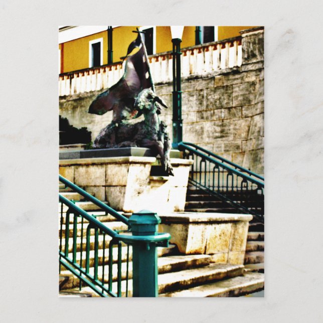 Gammalt San Juan-postkort V Vykort (Framsida)