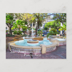 Gammalt San Juan Puerto Rico-vykort Vykort