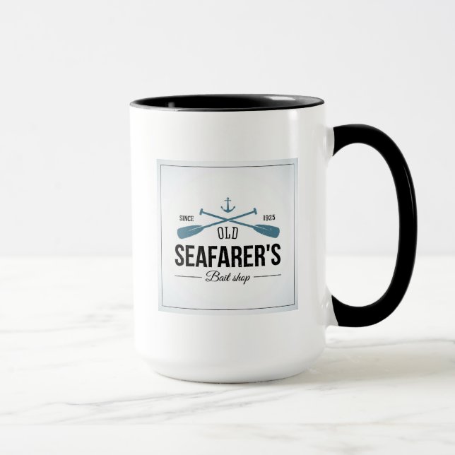 Gammalt Seafarersbete shoppar Mugg (Höger)