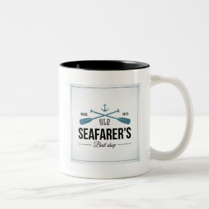 Gammalt Seafarersbete shoppar Två-Tonad Mugg