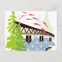 Gammalt Sellwood Bridge Portland-vykort Vykort