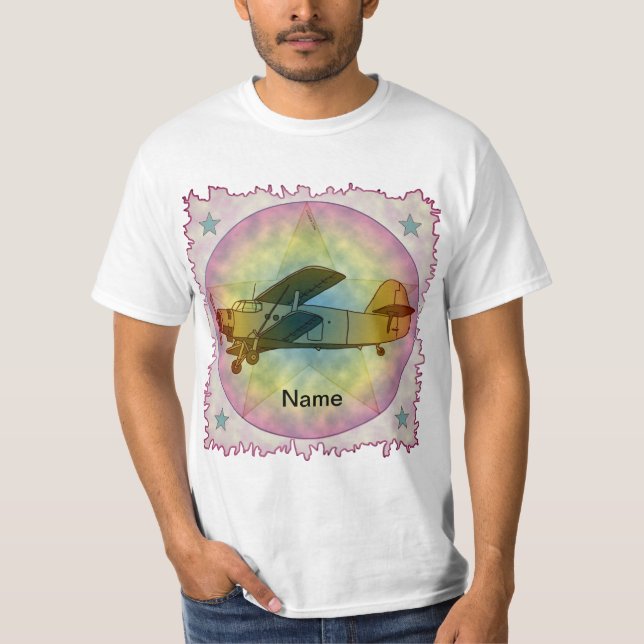 Gammalt Skönhetsflygplan T-Shirt (Framsida)