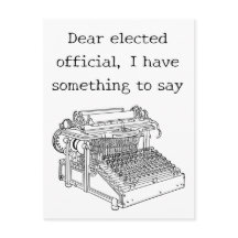 Gammalt skrivmaskinsmeddelande till valda tjänstem