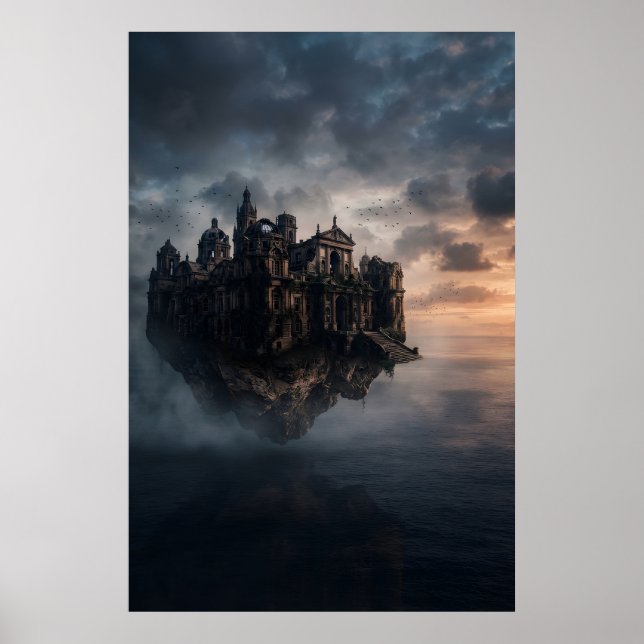Gammalt slott flytande poster (Framsidan)