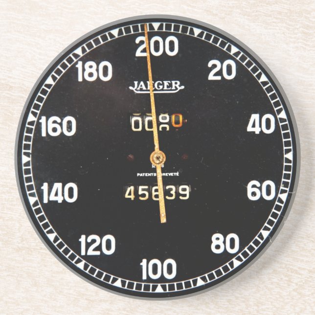 Gammalt speedometermätinstrument från en underlägg (Framsidan)
