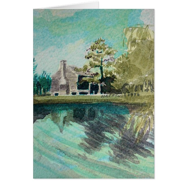 Gammalt ställe 1825 hälsningskort (Framsidan)