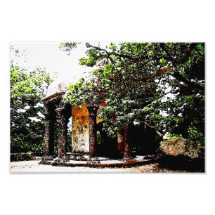 Gammalt strukturera i Sintra Portugal Fototryck