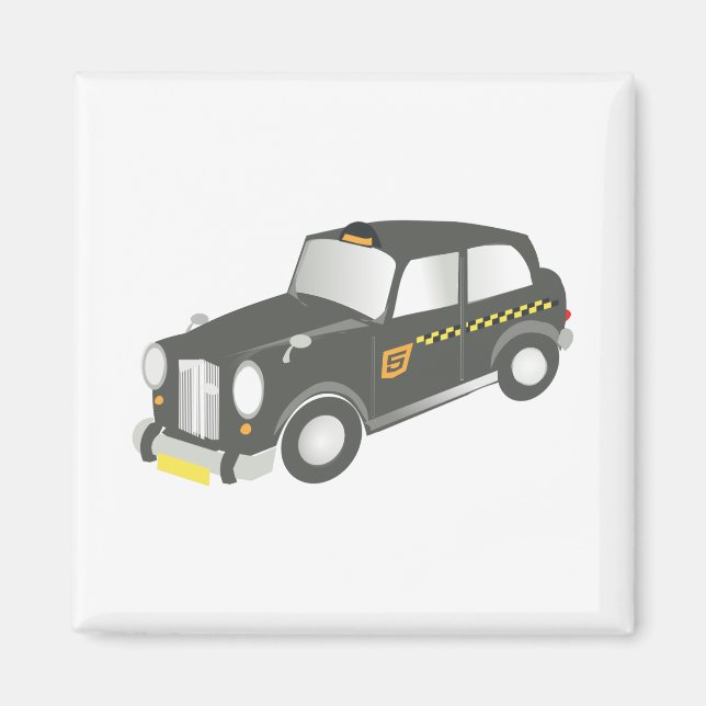 Gammalt Taxi Magnet (Framsidan)