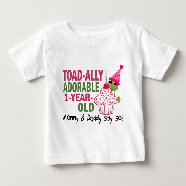 Gammalt Toadally förtjusande 1-År T-shirt (Framsida)