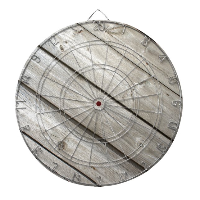 Gammalt trä stiger ombord darttavla (Framsidan)