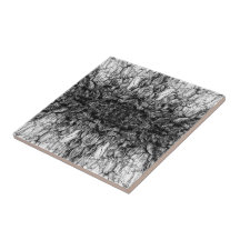 Gammalt träd bark svart-vit fotomönsterdesign