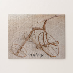 GAMMALT TREHJUULING CYKEL FRÅN 1928 PUSSELPUSSLE PUSSEL