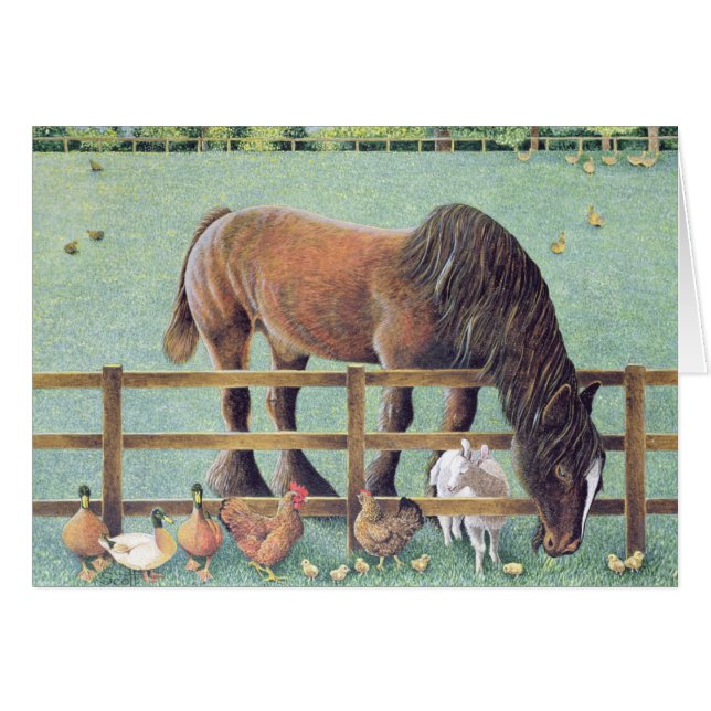 Gammalt troget hälsningskort (Framsidan Horizontal)