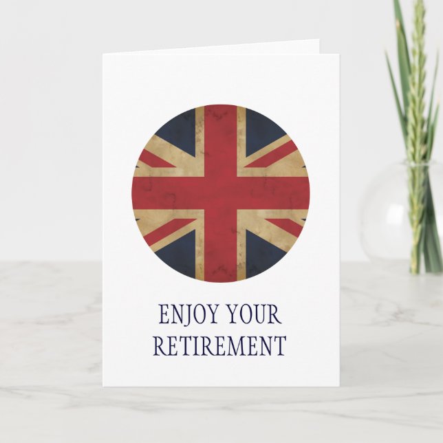 Gammalt unionsJack Flagga Pension-kort Kort (Framsida)