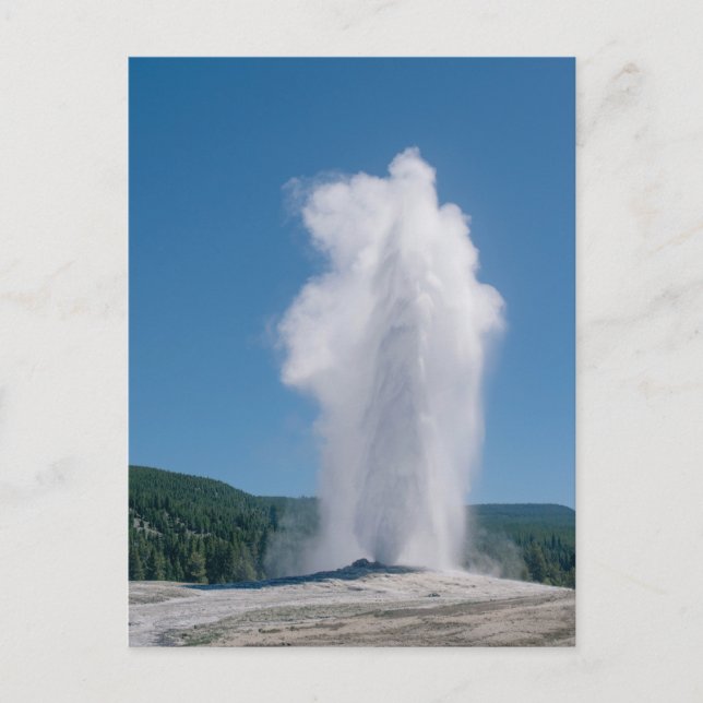 Gammalt utbrott i gulsten vykort (Framsida)