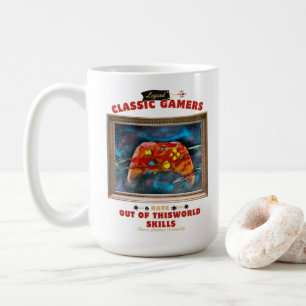 Gammalt utrymme för klassiska spel kaffemugg