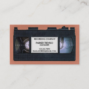 Gammalt VHS-band Visitkort