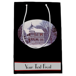 Gammalt Victorianhus på jul