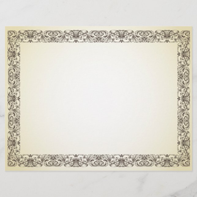 Gammalt Vintage Pergament Utseende Papper (Framsida)