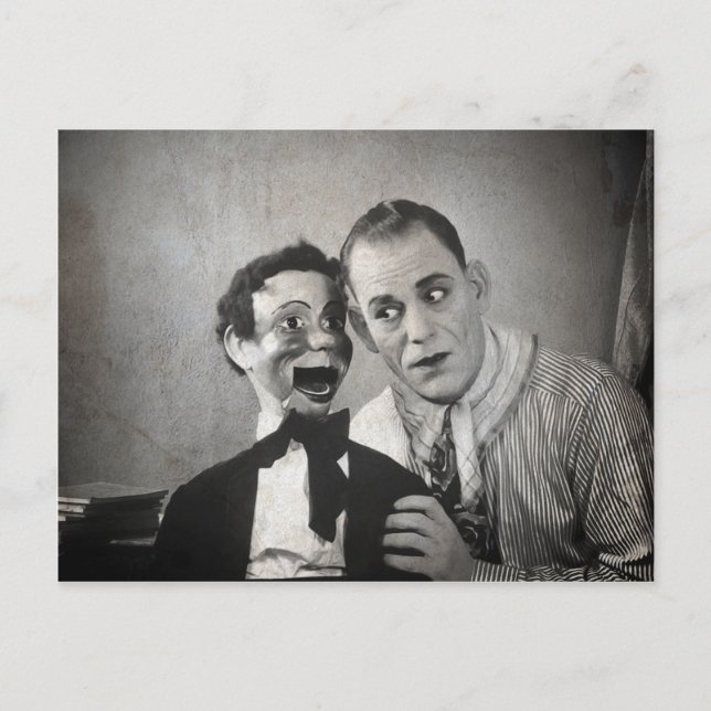 Gammalt visitkort för kräppost vykort (Framsida)