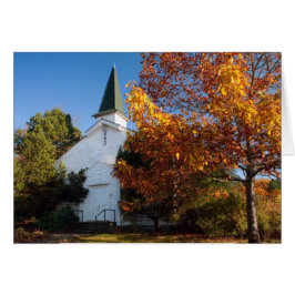 Gammalt vitt kyrkokort hälsningskort