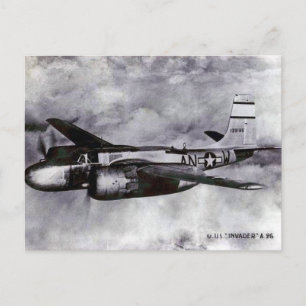 Gammalt vykort - A Douglas A-26 Invader