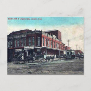 Gammalt vykort - Abilene, Texas