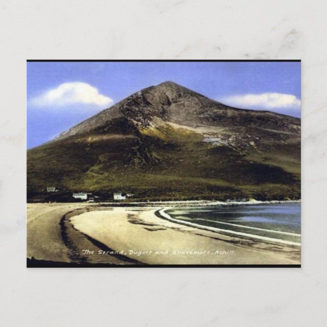 Gammalt vykort - Achill Island, Co Mayo, Irland (Framsida)