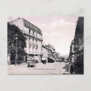 Gammalt vykort - Aix-les-Bains, Frankrike
