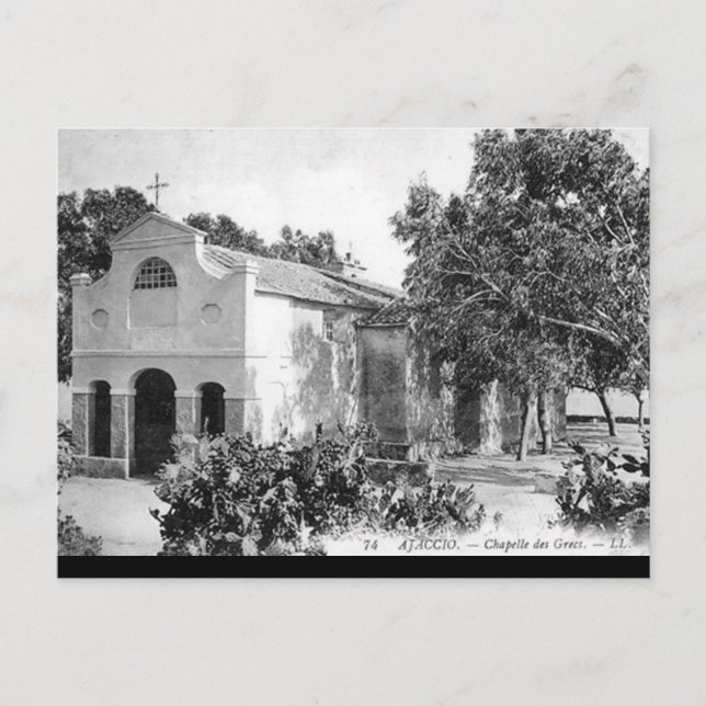 Gammalt vykort - Ajaccio, korse (Framsida)